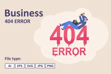 404 Fehler Illustrationspack