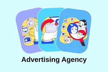 Advertising Agency Illustration Pack