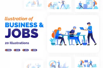 Affaires et emplois Pack d'Illustrations