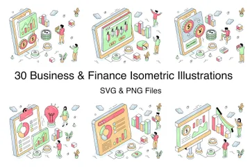 Affaires et finances Pack d'Illustrations