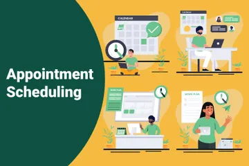 Appointment Scheduling Illustration Pack