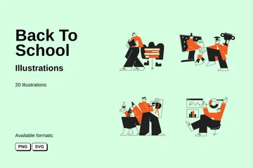 Back To School Illustration Pack