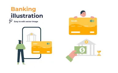 Banking Illustration Pack