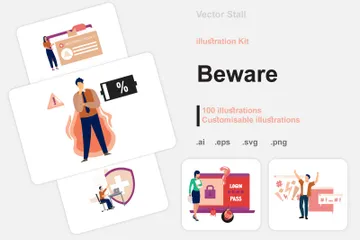 Beware Illustration Pack