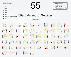 BIG Data et BIG Services Pack d'Illustrations