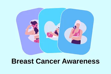 Breast Cancer Awareness Illustration Pack