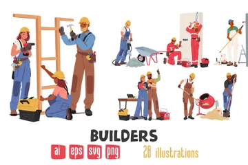 Builders Illustration Pack