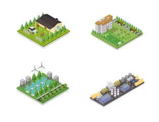 Buildings Illustration Pack