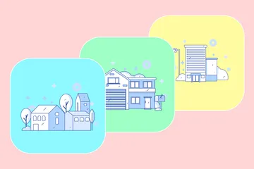 Buildings Illustration Pack