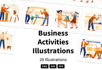 Business Activities Illustration Pack