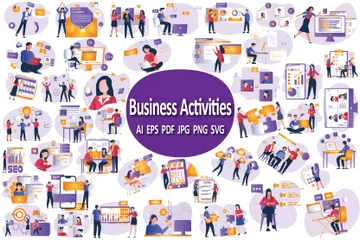 Business Activities Illustration Pack