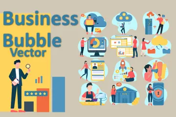 Business Bubble Illustration Pack