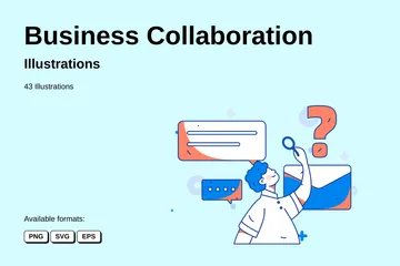 Business Collaboration Illustration Pack