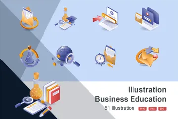 Business Education Illustration Pack