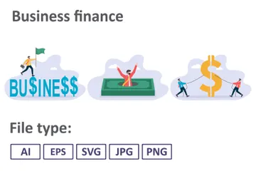 Business Finance Illustration Pack