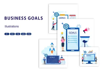 Business Goals Illustration Pack