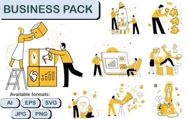 Business Pack Illustration Pack