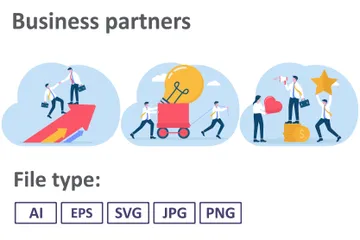 Business Partners Illustration Pack