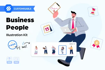 Free Business People Illustration Pack