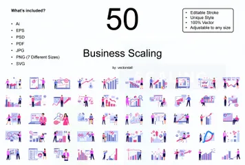 Business Scaling Illustration Pack