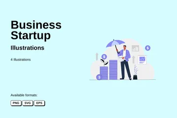 Business Startup Illustration Pack