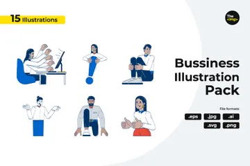 Businesspeople Lifestyle Illustration Pack