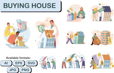 Buying House Illustration Pack