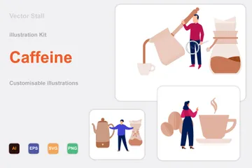 Caféine Pack d'Illustrations