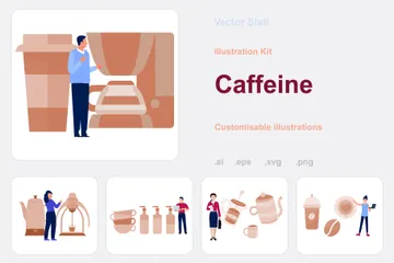 Caffeine Illustration Pack