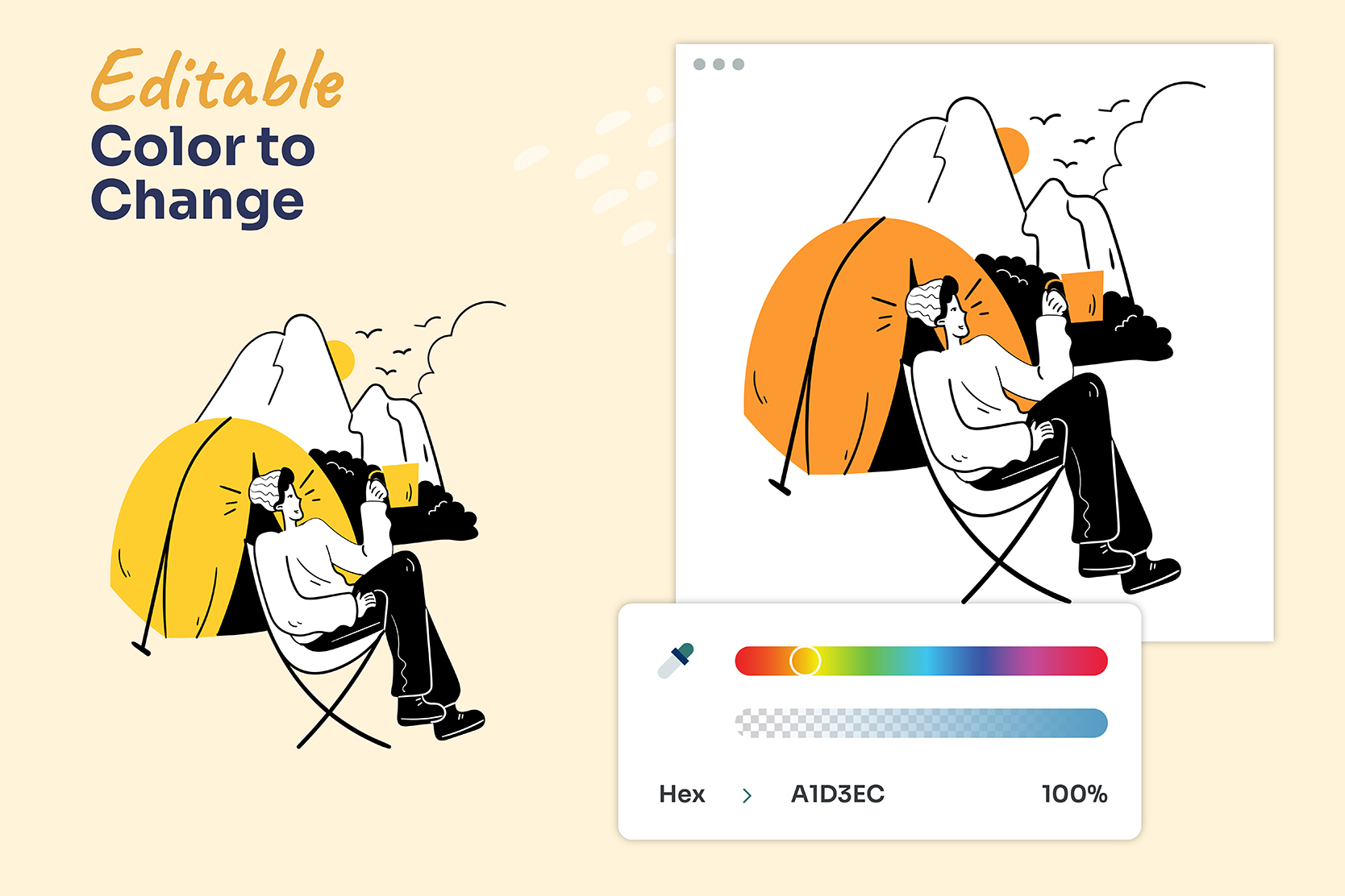 Pack custom mockup 4 - Camping Adventure