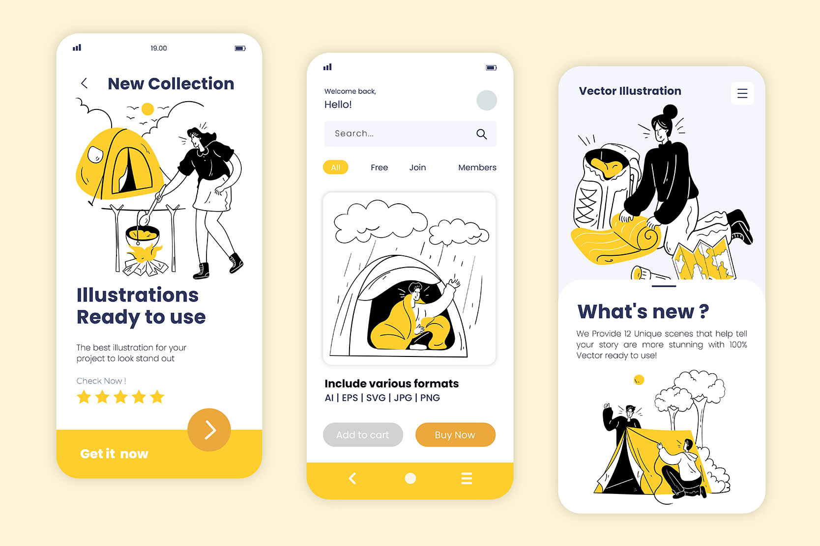 Pack custom mockup 5 - Camping Adventure