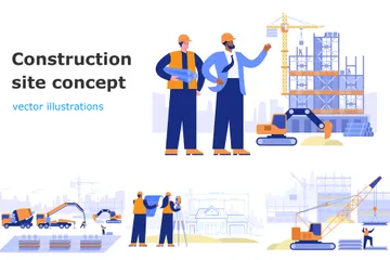 Chantier de construction Illustration Pack