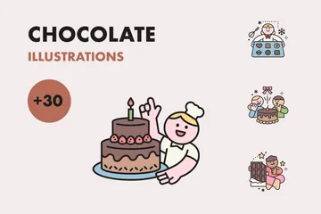 Chocolate Illustration Pack