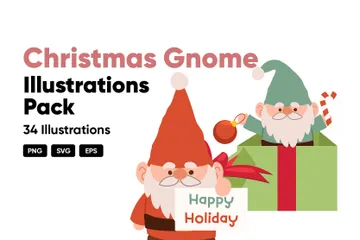 Christmas Gnome Illustration Pack