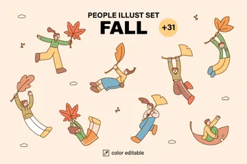 Colección de otoño Paquete de Ilustraciones