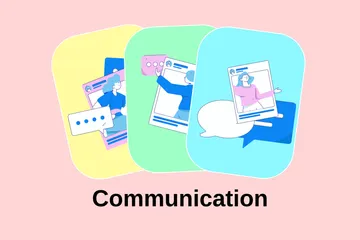 Communication Pack d'Illustrations