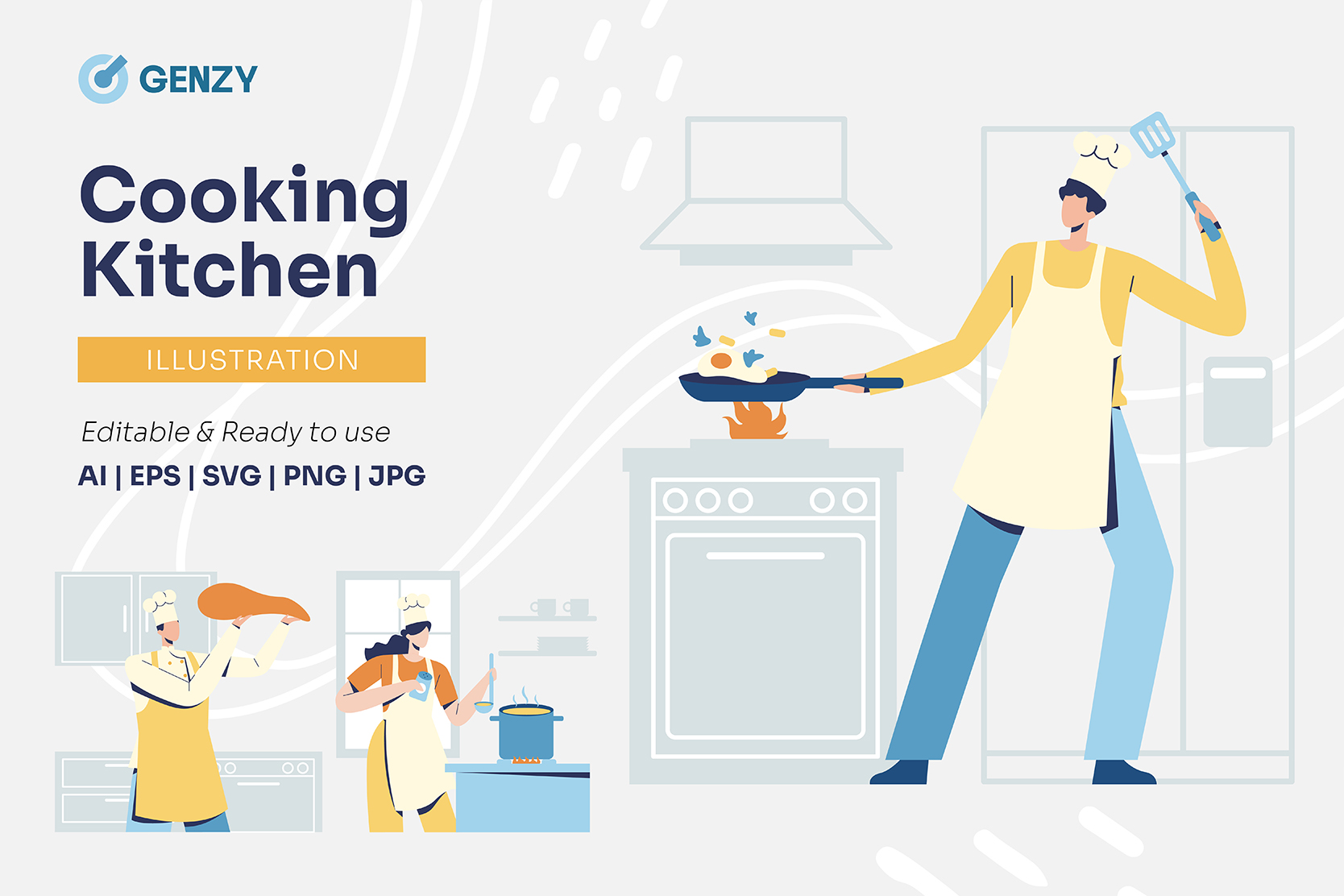 Pack custom mockup 1 - Cooking Kitchen