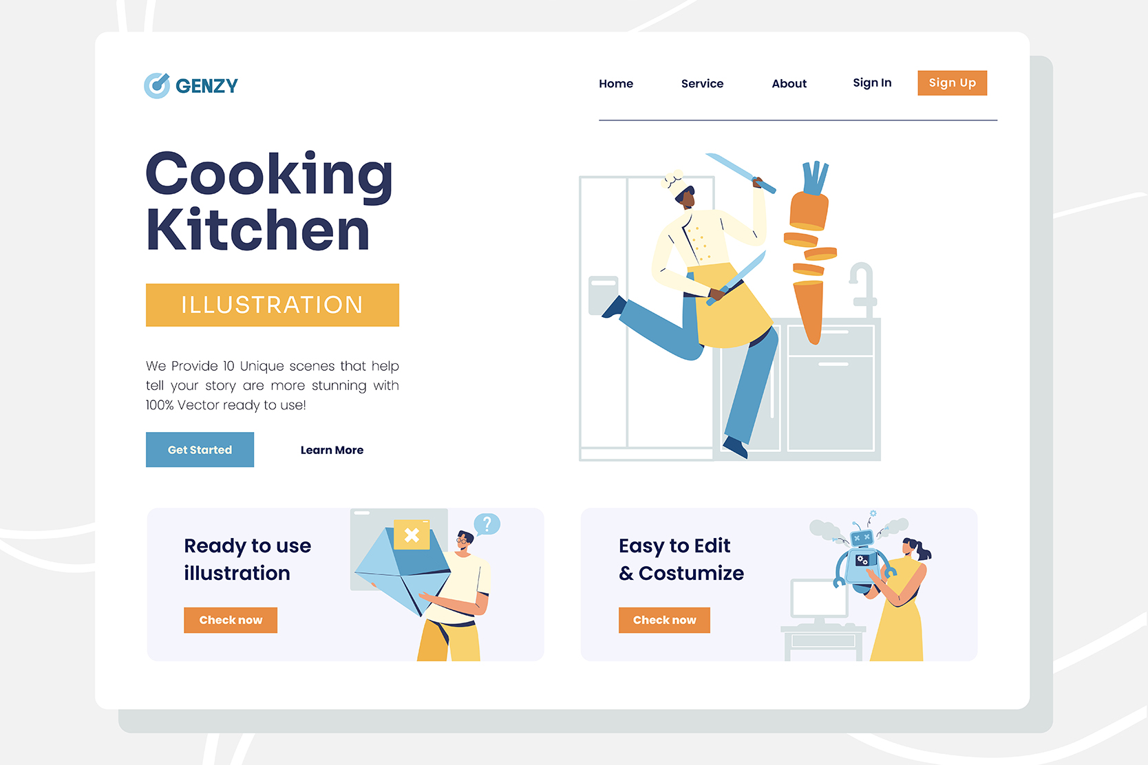 Pack custom mockup 6 - Cooking Kitchen