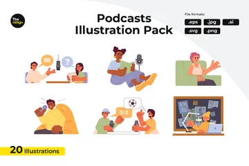 Creadores de contenido Illustration Pack