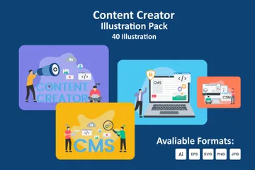 Créateur de contenu Pack d'Illustrations