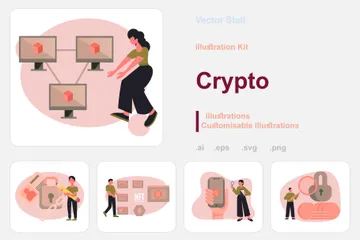 Cripto Paquete de Ilustraciones