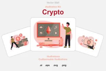 Cripto Paquete de Ilustraciones