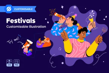 Culture Et Festival Pack d'Illustrations