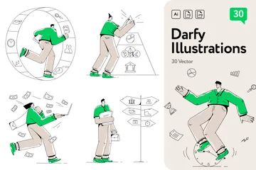 Darfy Pacote de Ilustrações