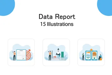 Data Report Illustration Pack