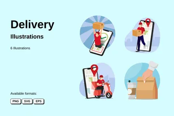 Delivery Illustration Pack