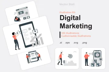 Digital Marketing Illustration Pack