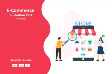 E-Commerce Illustration Pack