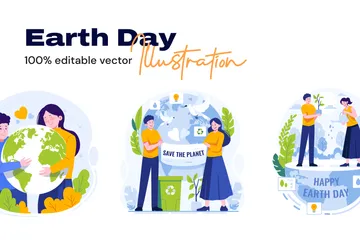 Earth Day Illustration Pack