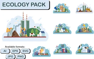 Écologie Pack d'Illustrations